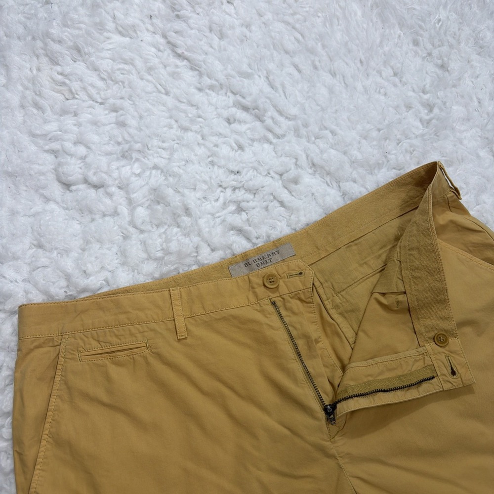 VTG BURBERRY BRIT Mens Chino Shorts Size 38 Classic 5 Pocket Designer 8"‎ Inseam